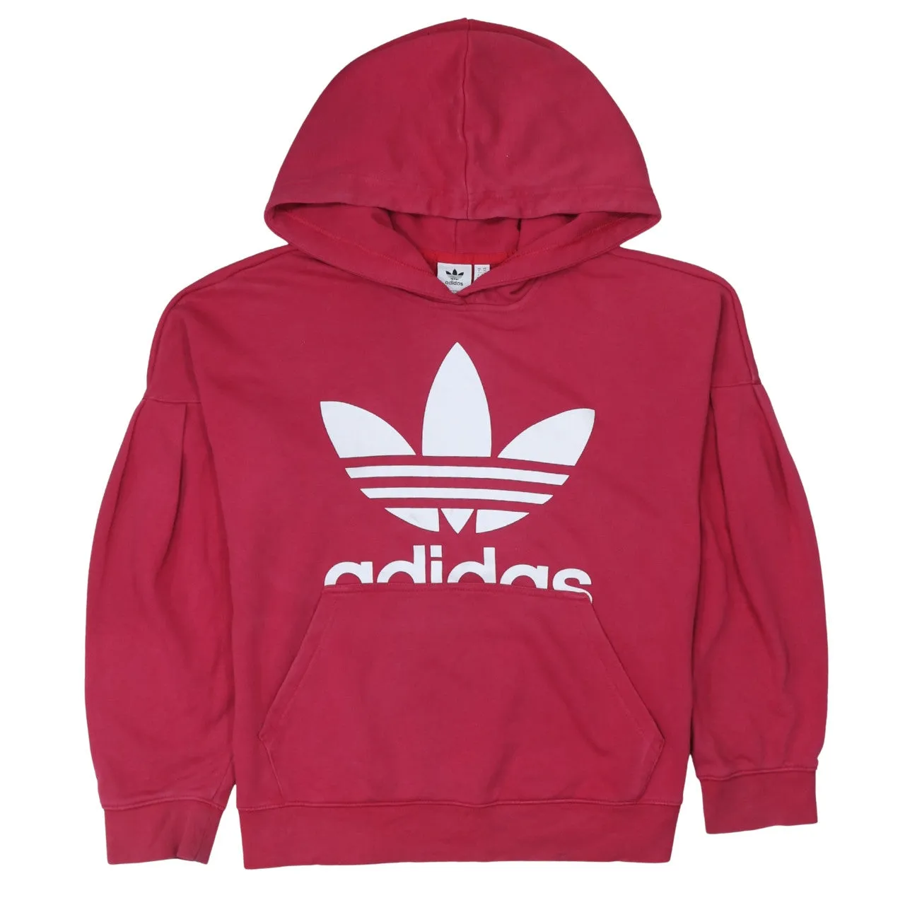 Adidas 90's Spellout Pullover Hoodie XSmall Pink sold by Vintage Club