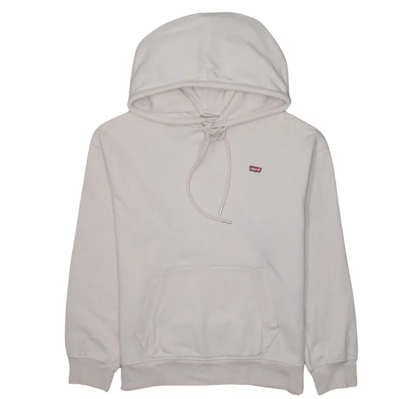 Levi's 90's Drawstring Pockets Pullover Hoodie Small Pink sold by Vintage Club