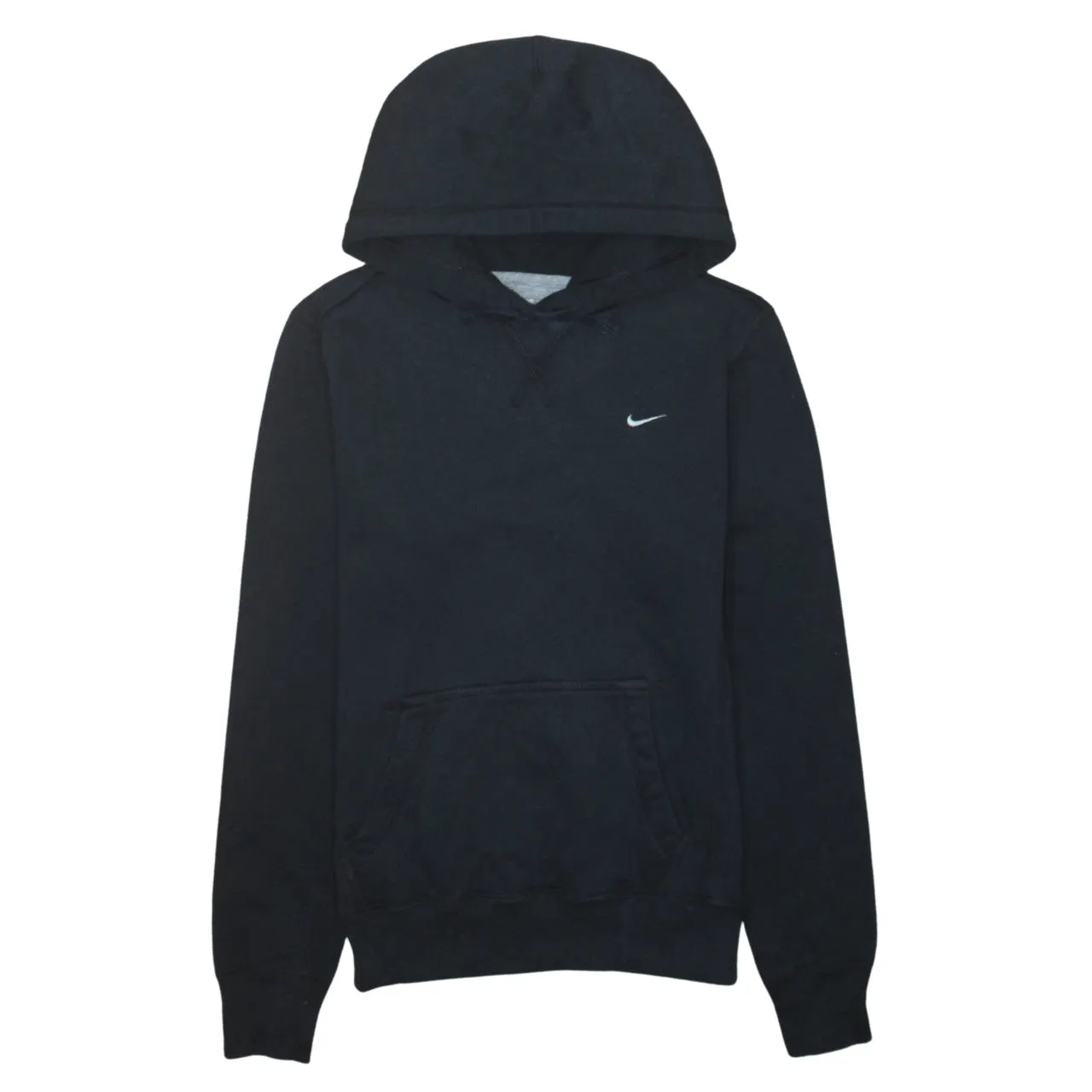 Nike 90's Swoosh Pullover Hoodie Medium Black sold by Vintage Club