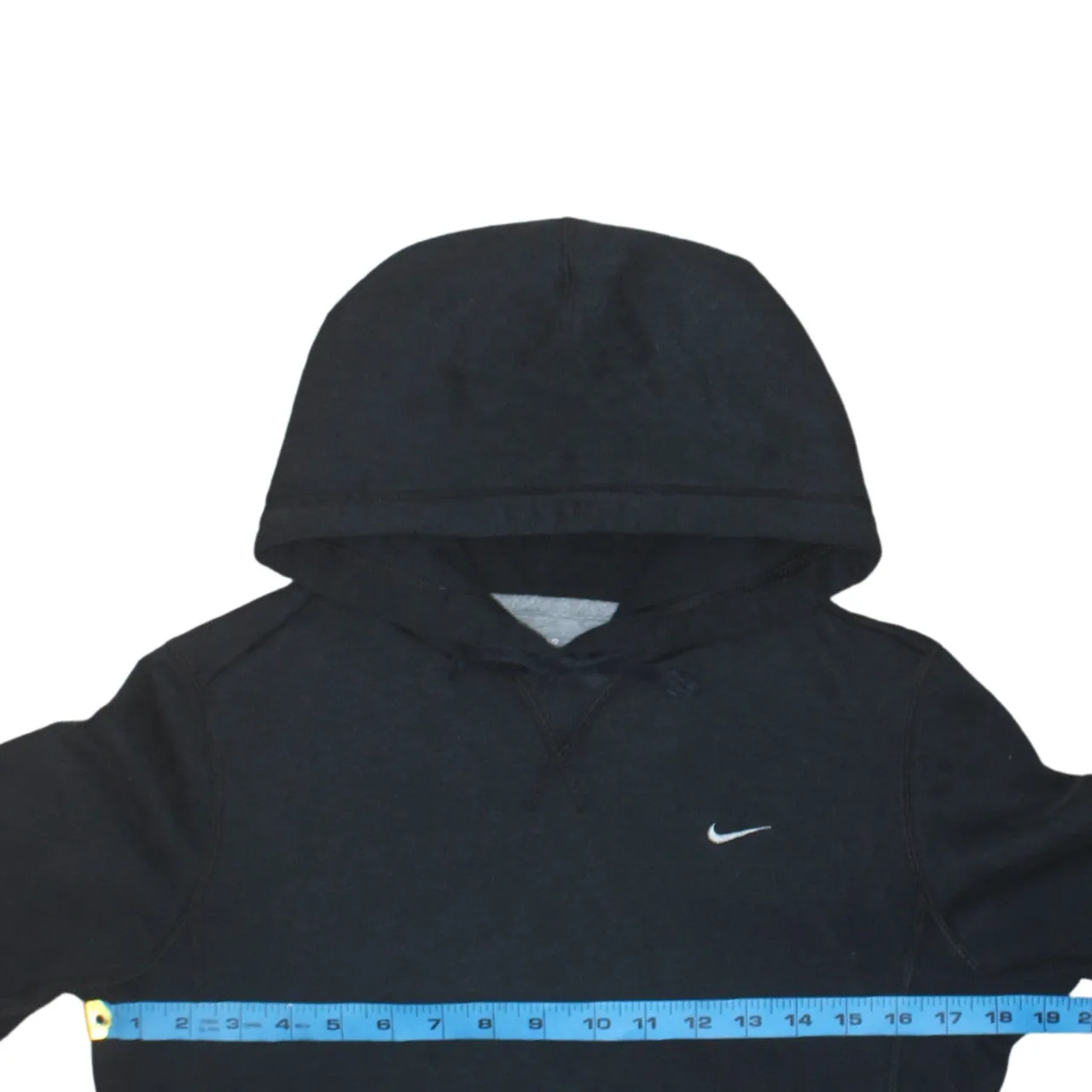 Nike 90's Swoosh Pullover Hoodie Medium Black sold by Vintage Club product image thumbnail 5