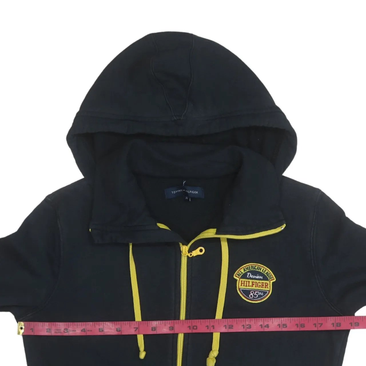 Tommy Hilfiger 90's Lightweight Full Zip Up Hoodie XLarge Black sold by Vintage Club product image thumbnail 5