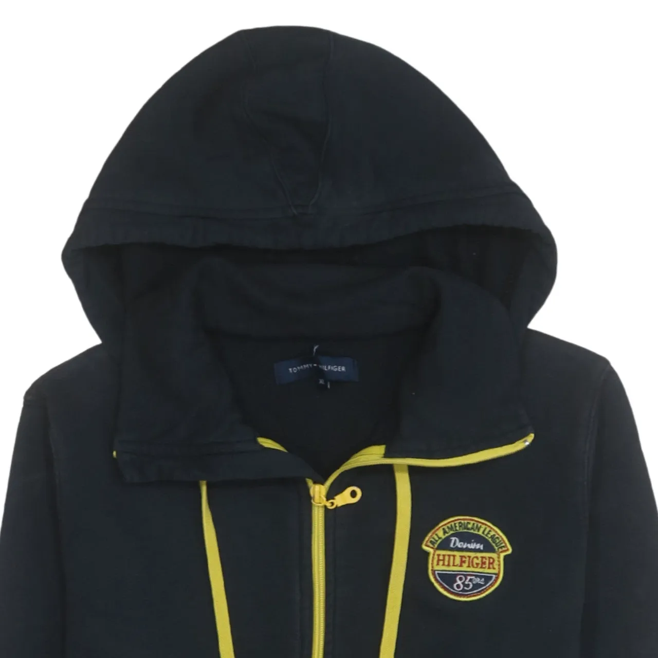 Tommy Hilfiger 90's Lightweight Full Zip Up Hoodie XLarge Black sold by Vintage Club product image thumbnail 3