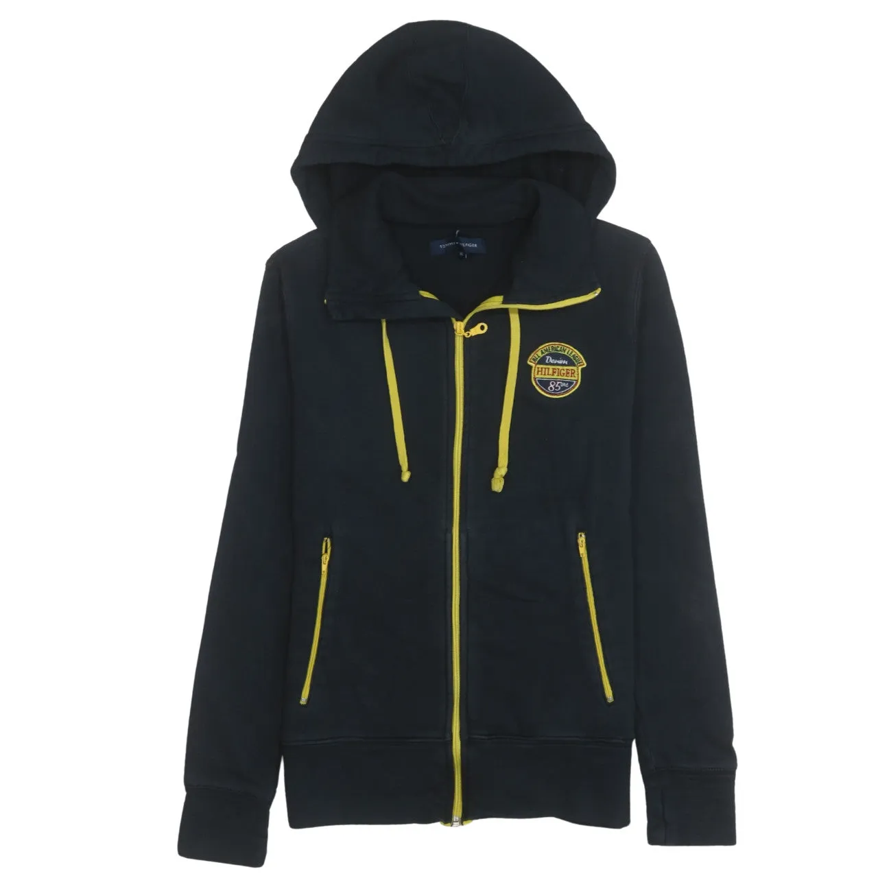 Tommy Hilfiger 90's Lightweight Full Zip Up Hoodie XLarge Black sold by Vintage Club