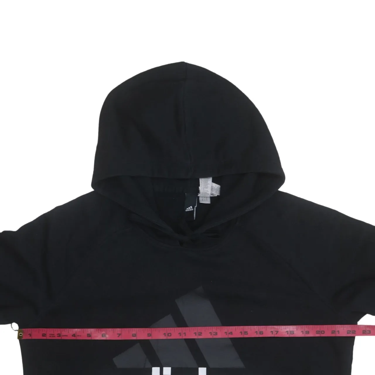 Adidas 90's Spellout Pullover Hoodie XLarge Black sold by Vintage Club product image thumbnail 5