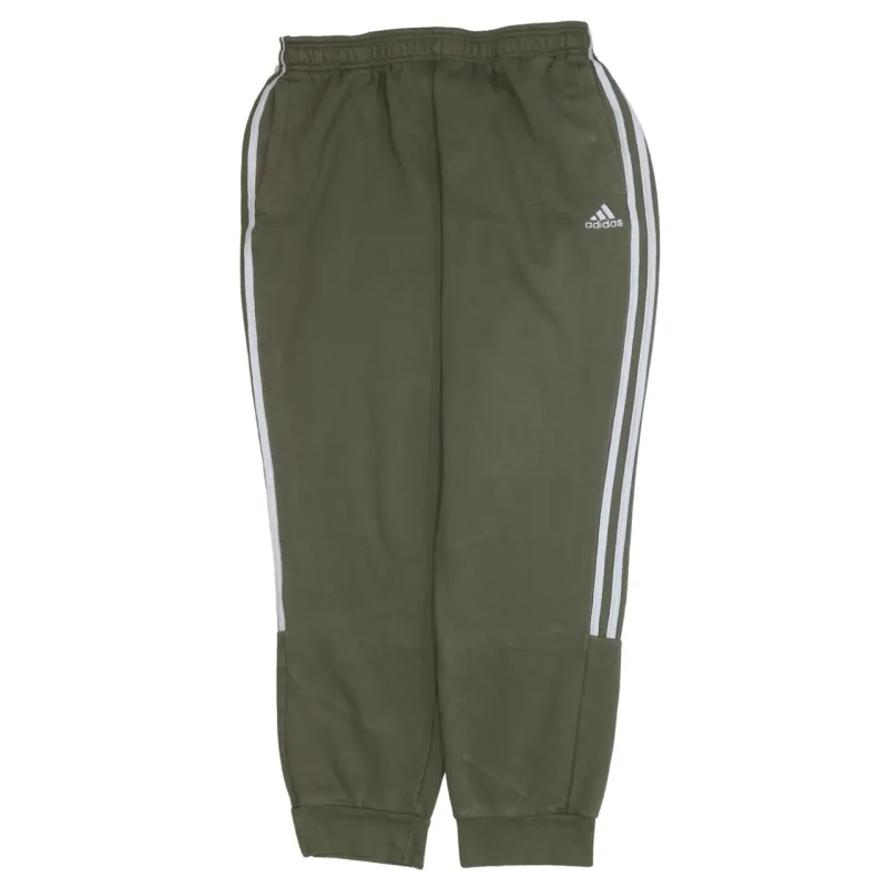 Adidas 90's Elasticated Waistband Drawstrings Casual Joggers / Sweatpants Large Green sold by Vintage Club