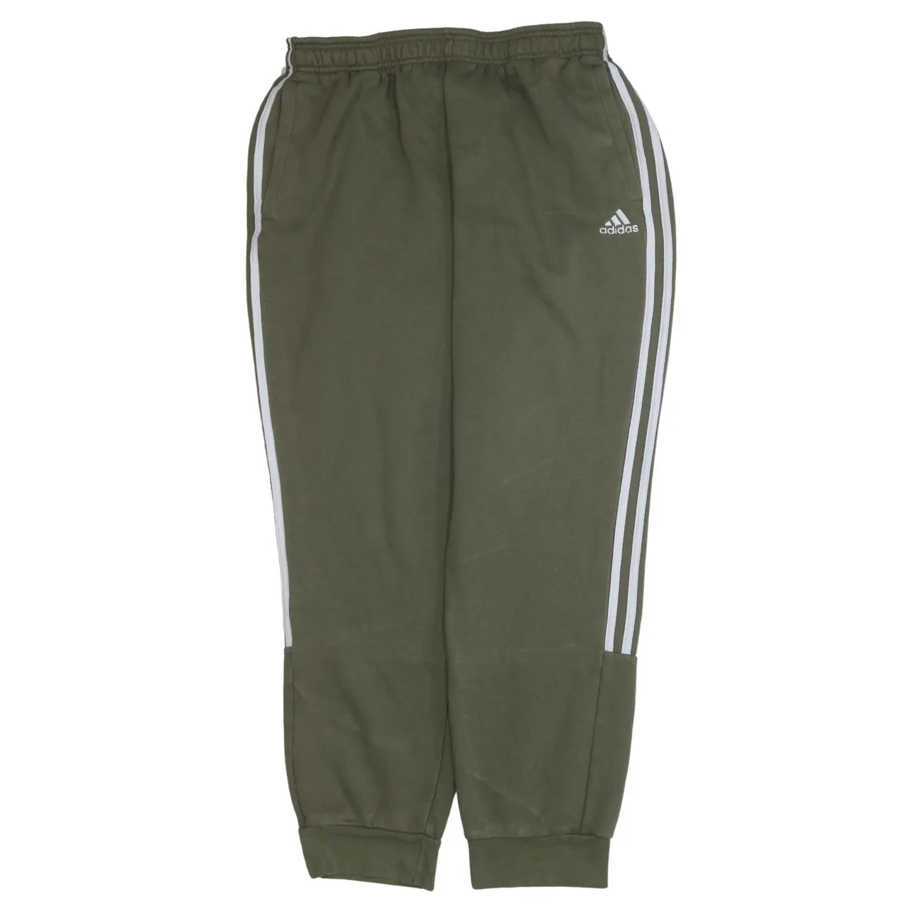 Adidas 90's Elasticated Waistband Drawstrings Casual Joggers / Sweatpants Large Green sold by Vintage Club