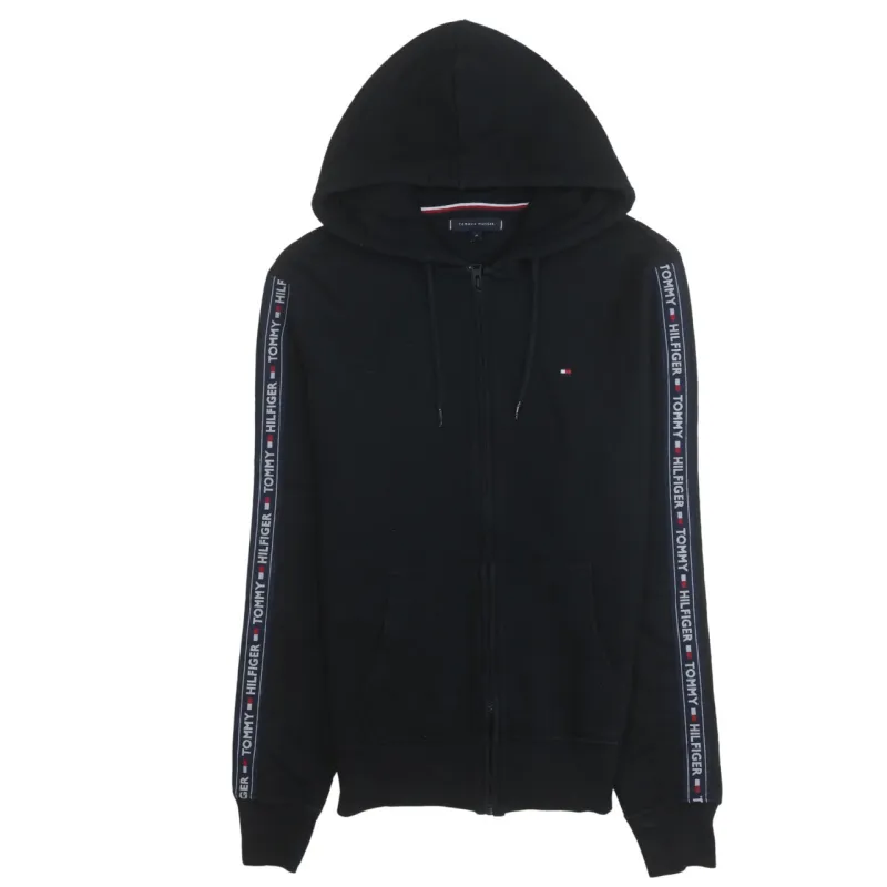Tommy Hilfiger 90's Lightweight Full Zip Up Hoodie Medium Black made by Tommy Hilfiger