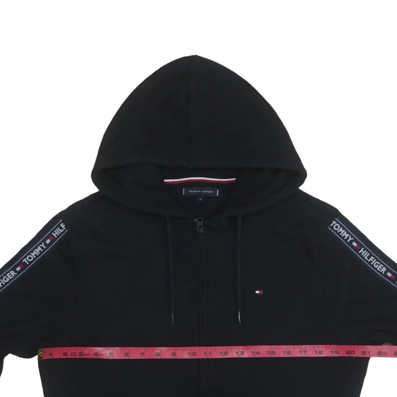 Tommy Hilfiger 90's Lightweight Full Zip Up Hoodie Medium Black sold by Vintage Club product image thumbnail 5