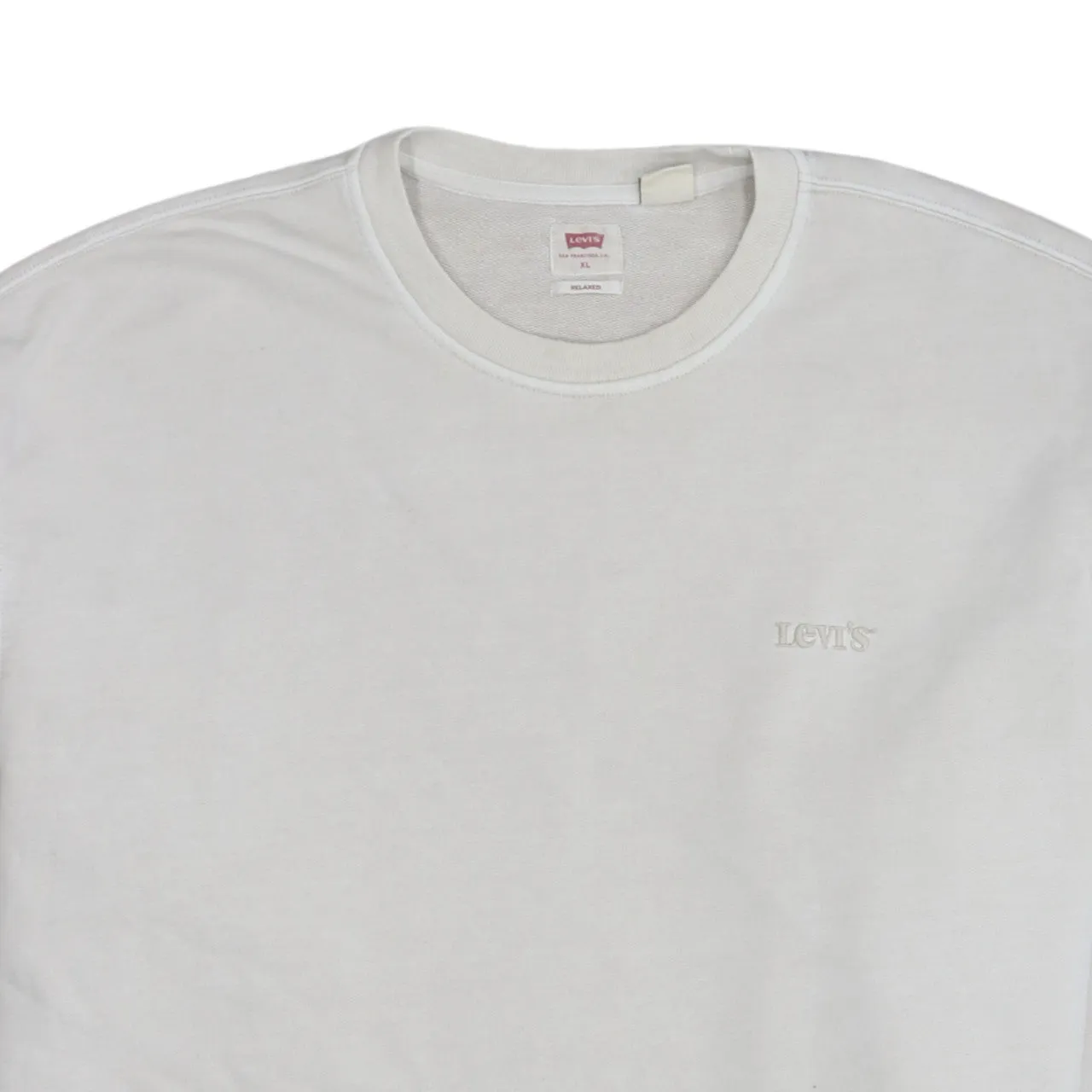 Levi's 90's Lightweight Crew Neck Sweatshirt XLarge Beige Cream sold by Vintage Club product image thumbnail 3