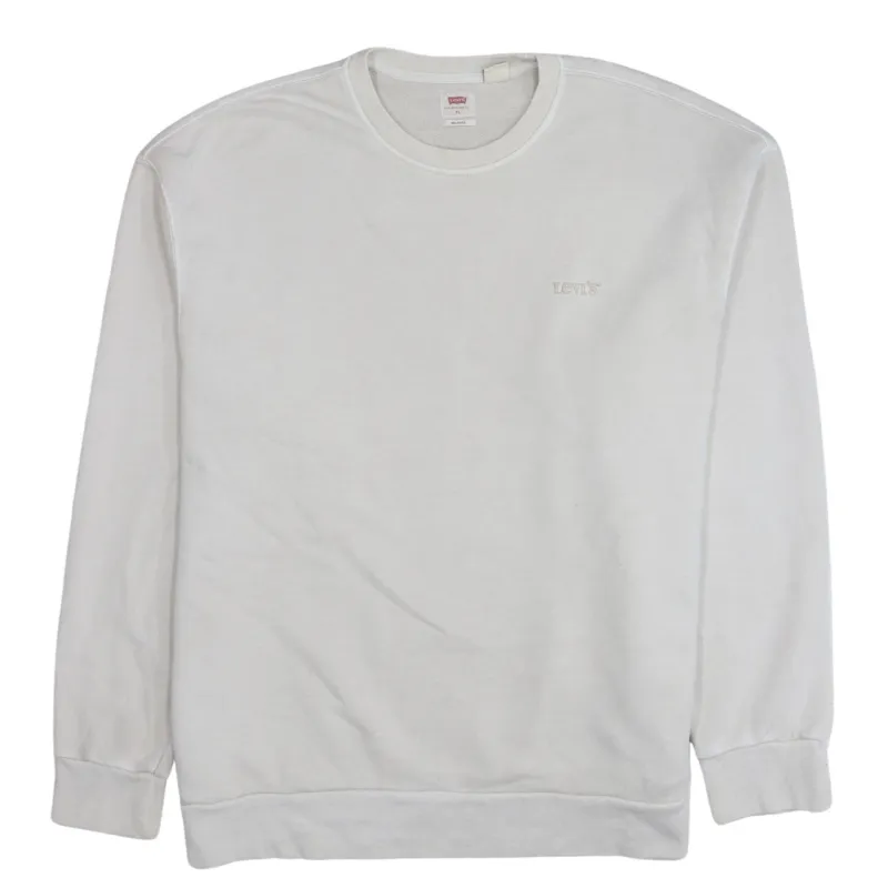 Levi's 90's Lightweight Crew Neck Sweatshirt XLarge Beige Cream made by Levi's