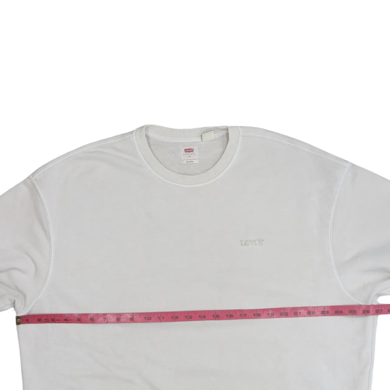 Levi's 90's Lightweight Crew Neck Sweatshirt XLarge Beige Cream sold by Vintage Club product image thumbnail 5