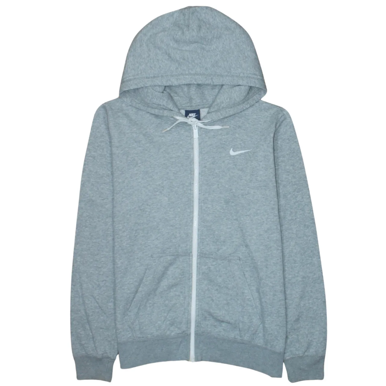 Nike 90's Swoosh Full Zip Up Hoodie Large Grey sold by Vintage Club