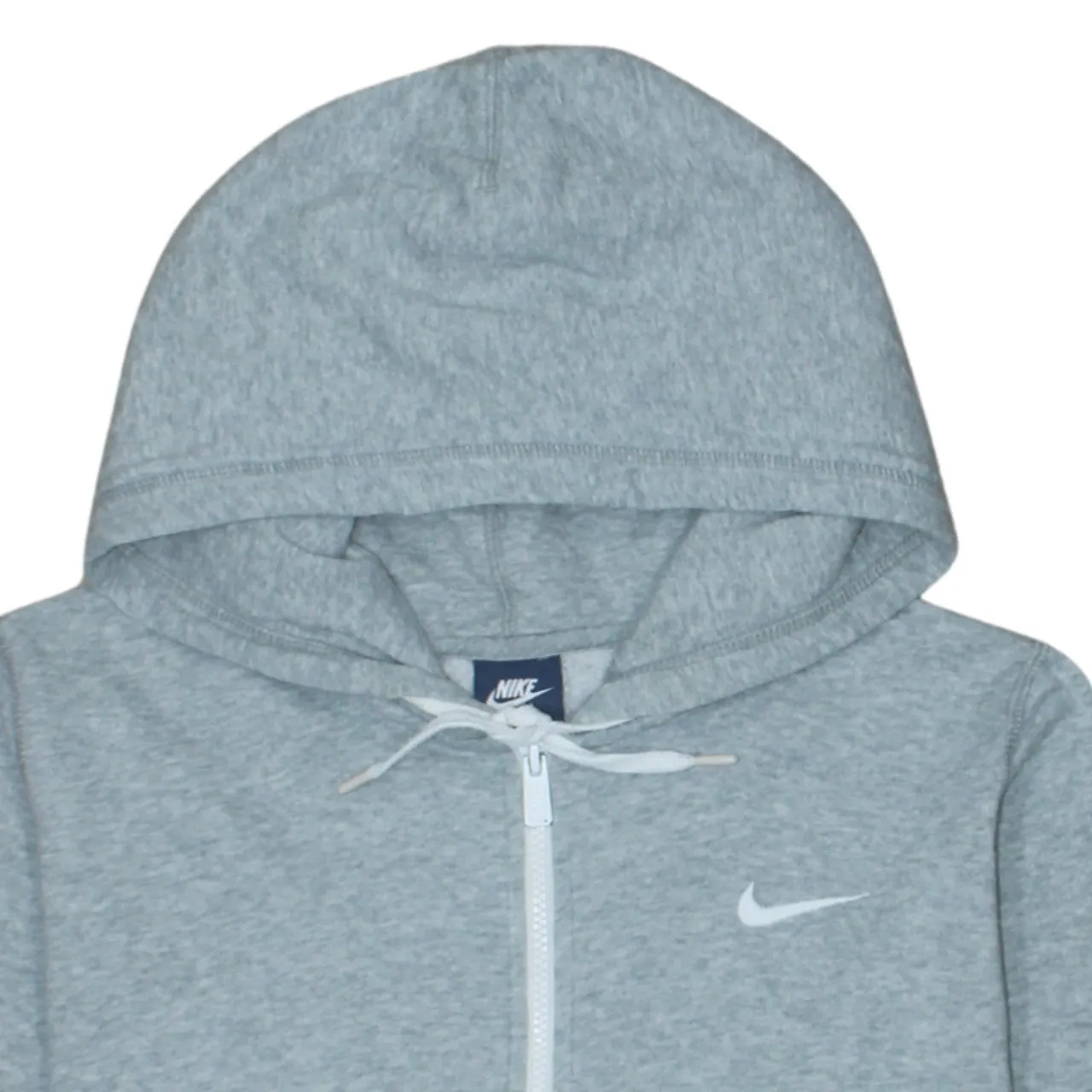 Nike 90's Swoosh Full Zip Up Hoodie Large Grey sold by Vintage Club product image thumbnail 3