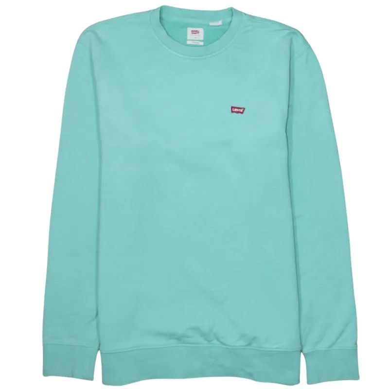 Levi's 90's Lightweight Crew Neck Sweatshirt Medium Green sold by Vintage Club