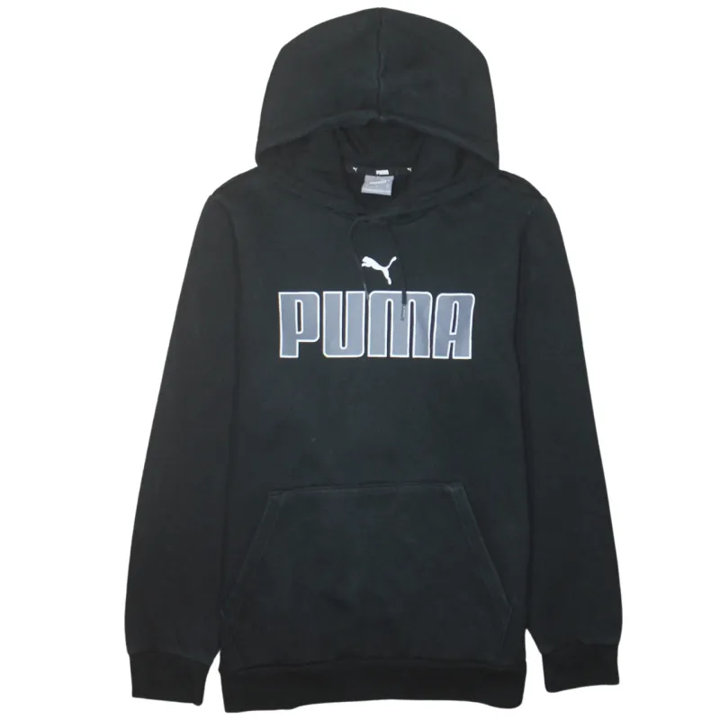 Puma 90's Spellout Pullover Hoodie Small Black sold by Vintage Club