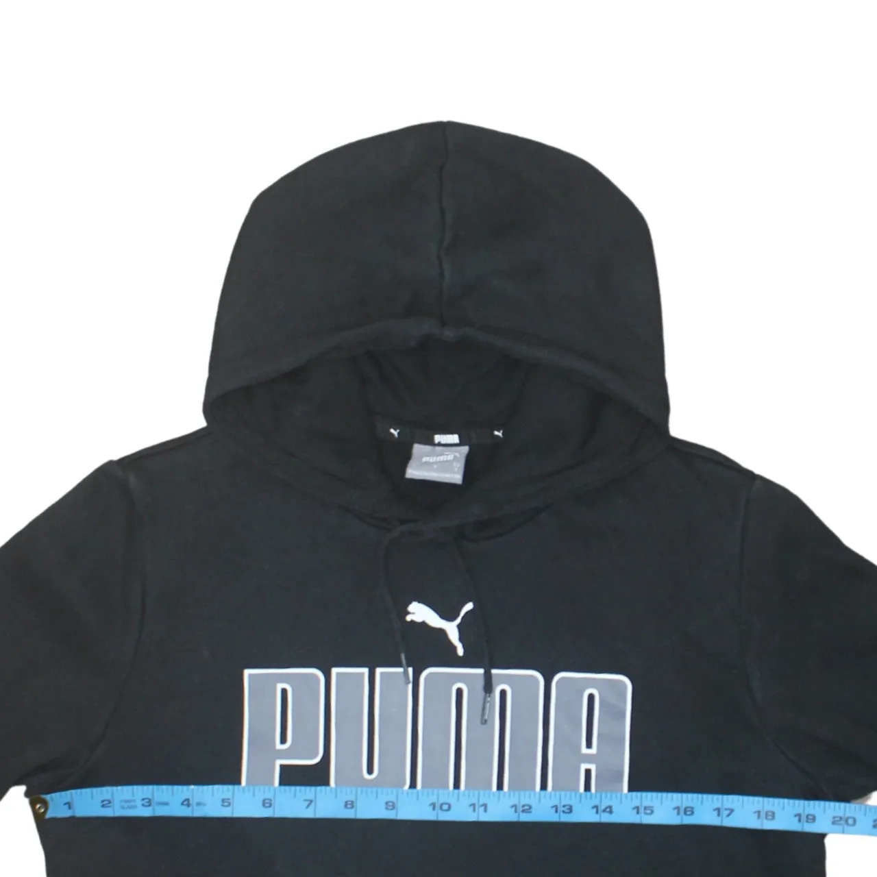 Puma 90's Spellout Pullover Hoodie Small Black sold by Vintage Club product image thumbnail 5