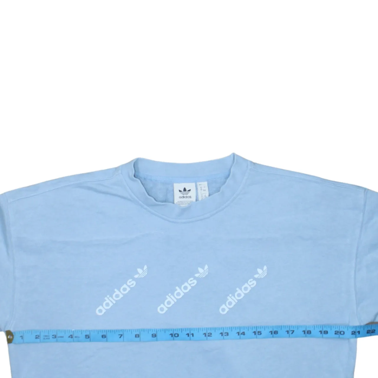 Adidas 90's Lightweight Crew Neck Sweatshirt Large Blue sold by Vintage Club product image thumbnail 5