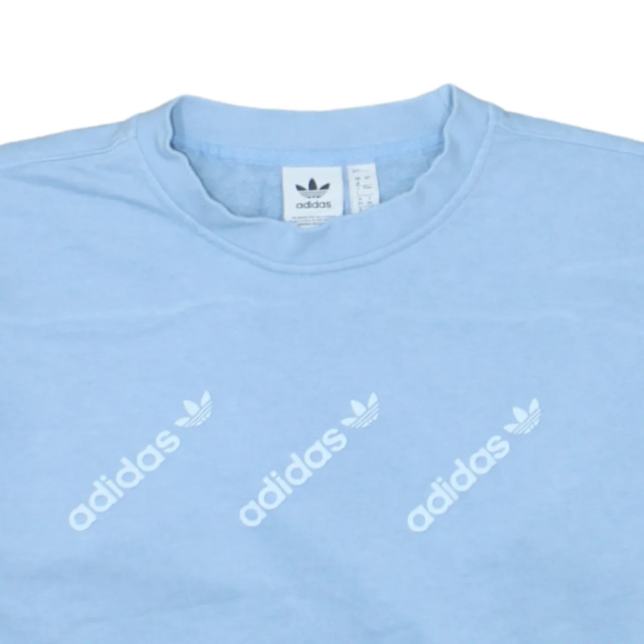 Adidas 90's Lightweight Crew Neck Sweatshirt Large Blue sold by Vintage Club product image thumbnail 3