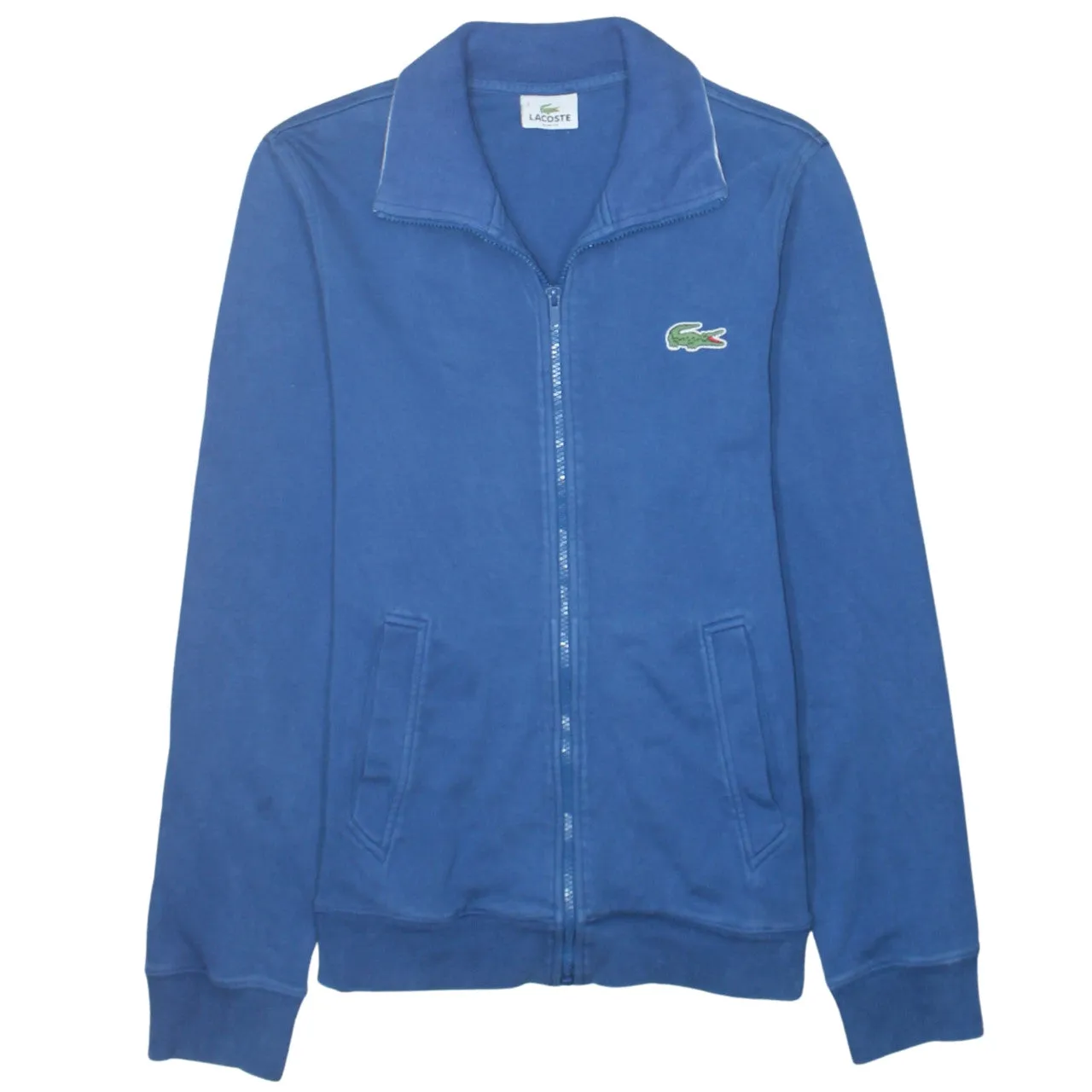 Lacoste 90's Lightweight Full Zip Up Sweatshirt Small Blue sold by Vintage Club
