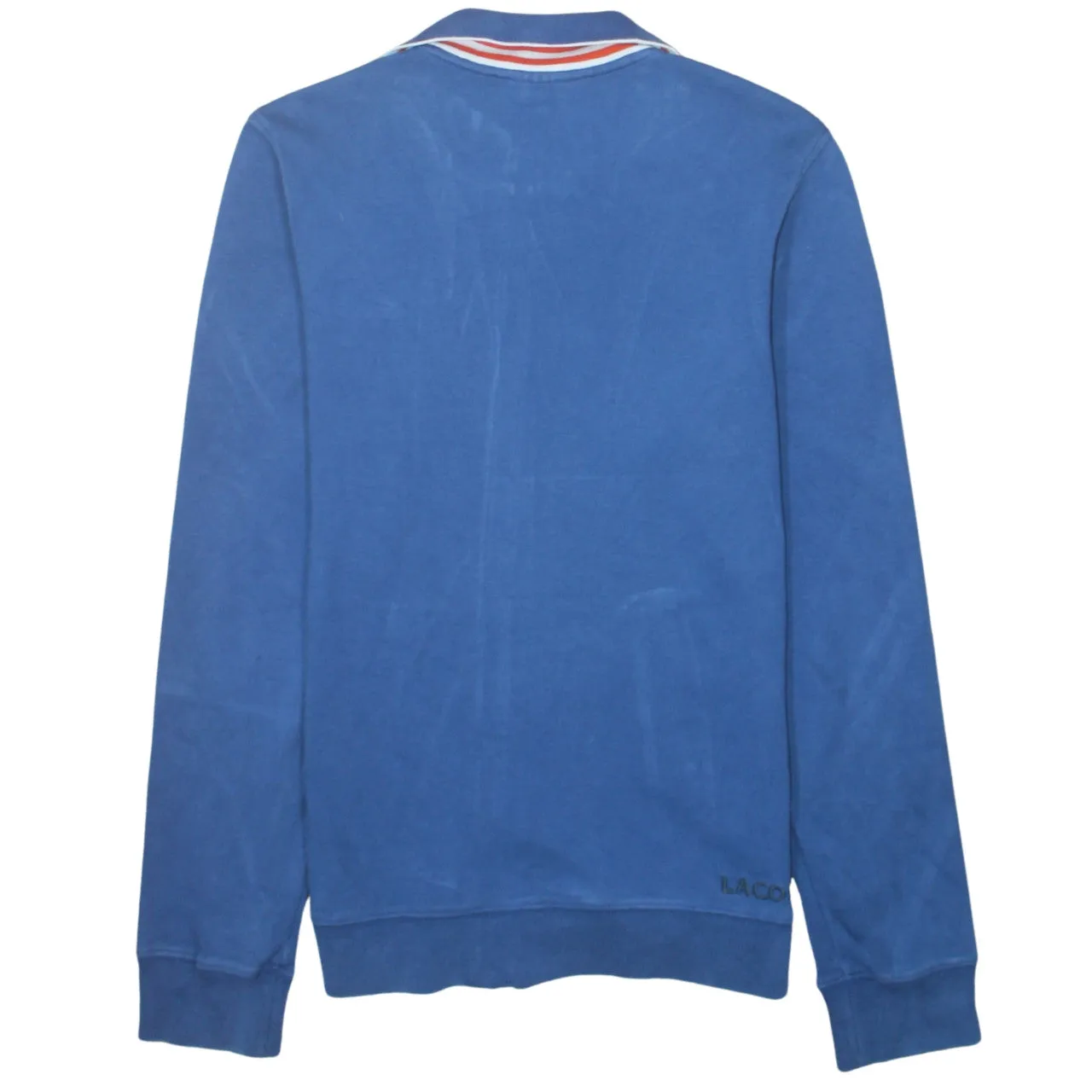 Lacoste 90's Lightweight Full Zip Up Sweatshirt Small Blue sold by Vintage Club product image thumbnail 2