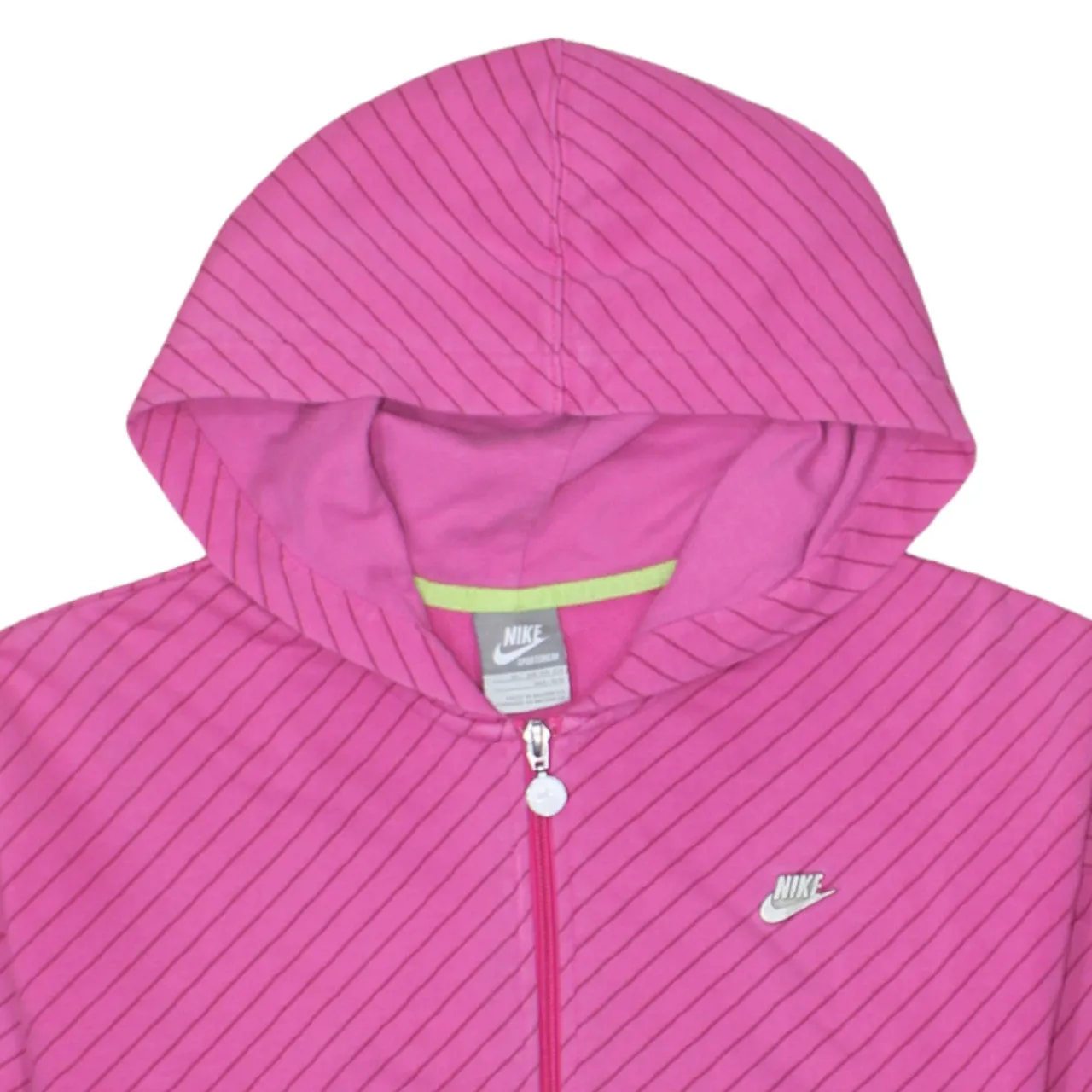 Nike 90's Swoosh Full Zip Up Hoodie XLarge Pink sold by Vintage Club product image thumbnail 3