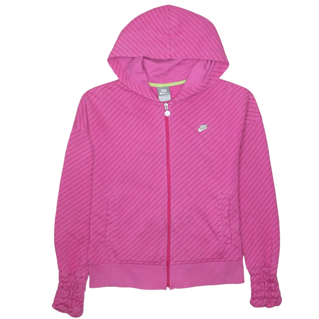 Nike 90's Swoosh Full Zip Up Hoodie XLarge Pink sold by Vintage Club