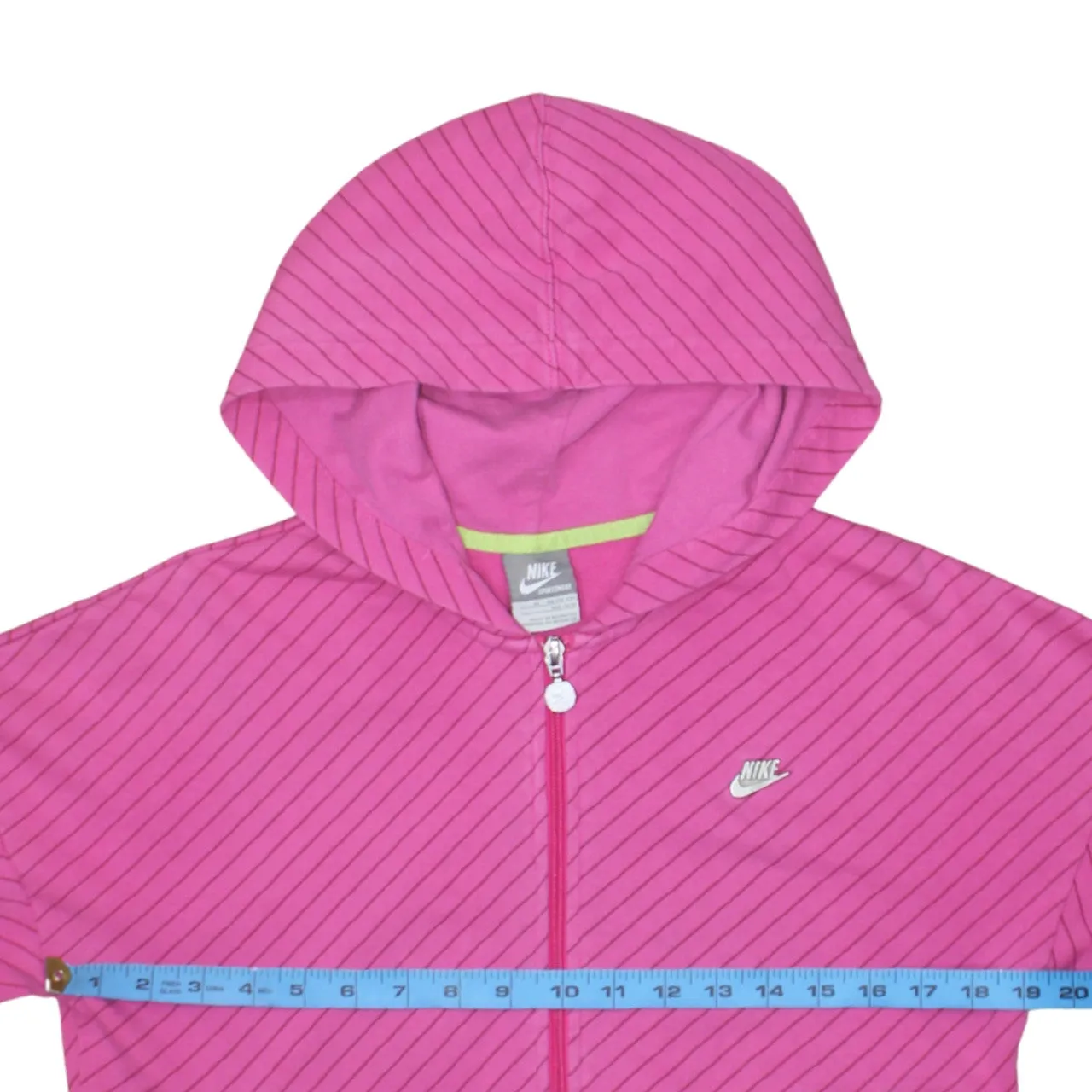 Nike 90's Swoosh Full Zip Up Hoodie XLarge Pink sold by Vintage Club product image thumbnail 5