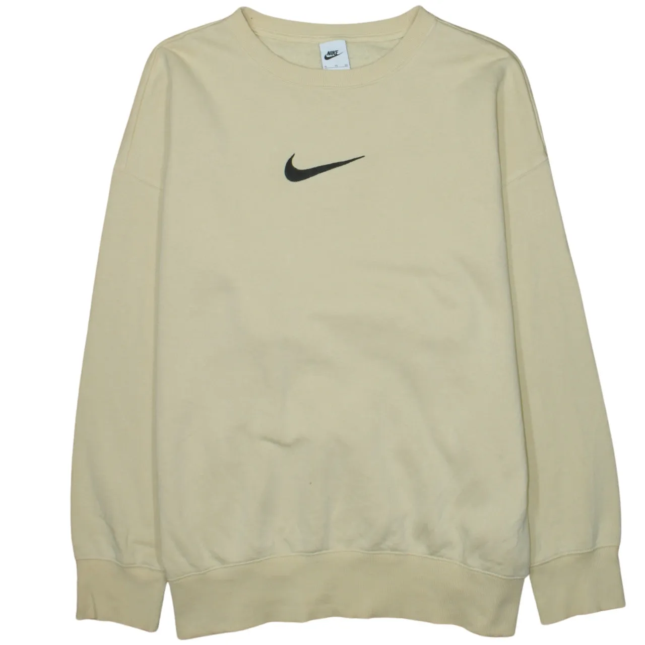 Nike 90's Center Middle Swoosh Crew Neck Sweatshirt XLarge Yellow sold by Vintage Club