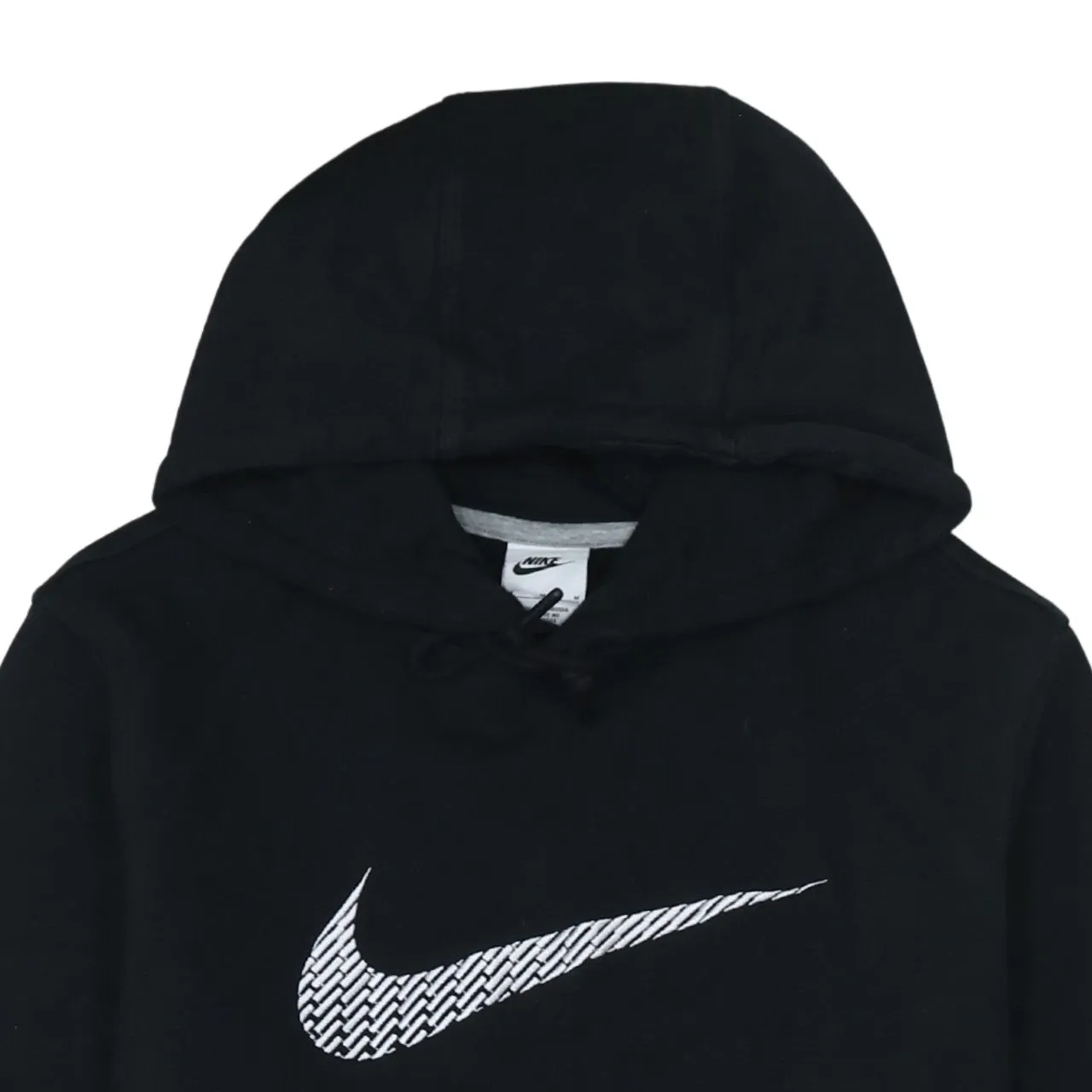 Nike 90's Center Middle Swoosh Pullover Hoodie Medium Black sold by Vintage Club product image thumbnail 3