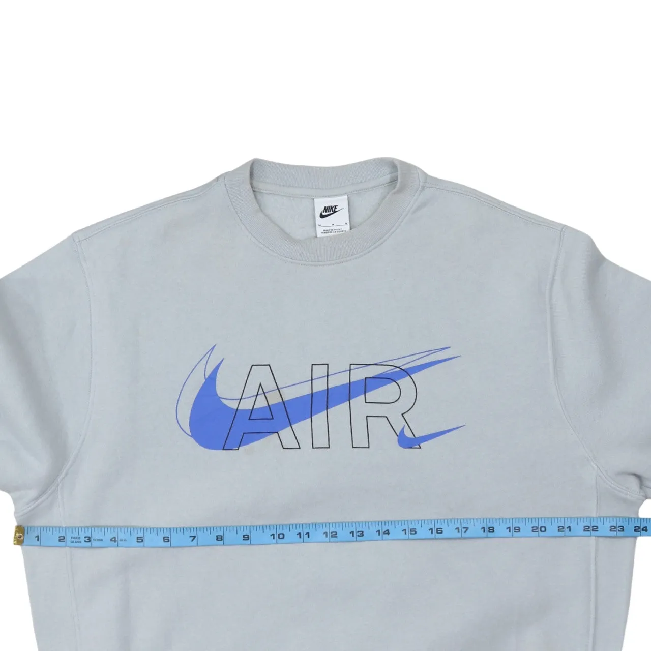 Nike 90's Center Middle Swoosh Crew Neck Sweatshirt Medium Grey sold by Vintage Club product image thumbnail 5