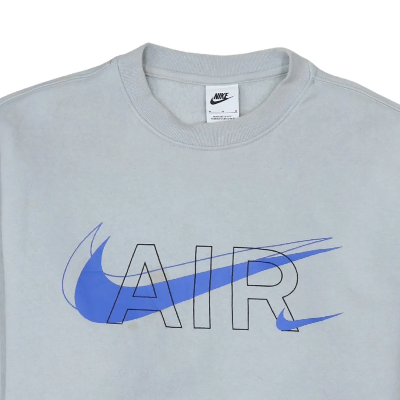 Nike 90's Center Middle Swoosh Crew Neck Sweatshirt Medium Grey sold by Vintage Club product image thumbnail 3