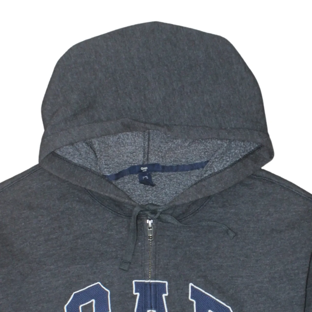 Gap 90's Spellout Full Zip Up Hoodie XLarge Grey sold by Vintage Club product image thumbnail 3