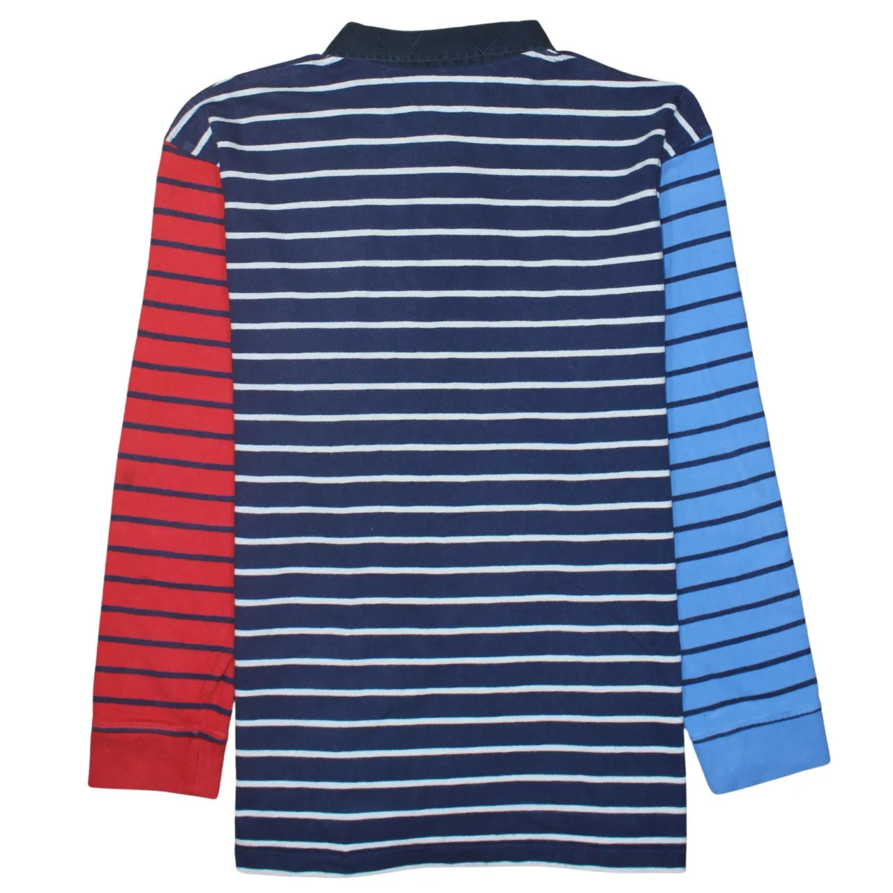 Tommy Hilfiger 90's Long Sleeve Quarter Button Polo Shirt XXXLarge (3XL) Navy Blue sold by Vintage Club product image thumbnail 2