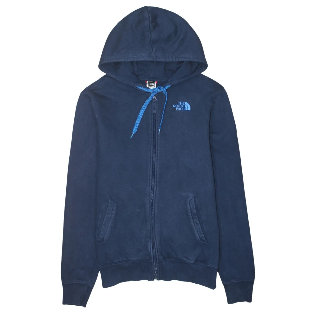 The North Face 90's Lightweight Full Zip Up Hoodie Small Navy Blue sold by Vintage Club