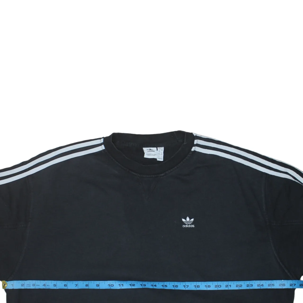 Adidas 90's Striped Sleeve Crew Neck Sweatshirt XXXLarge Black sold by Vintage Club product image thumbnail 5