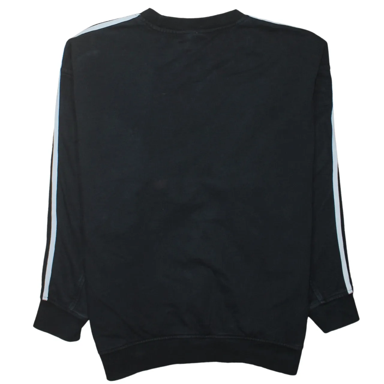 Adidas 90's Striped Sleeve Crew Neck Sweatshirt XXXLarge Black sold by Vintage Club product image thumbnail 2