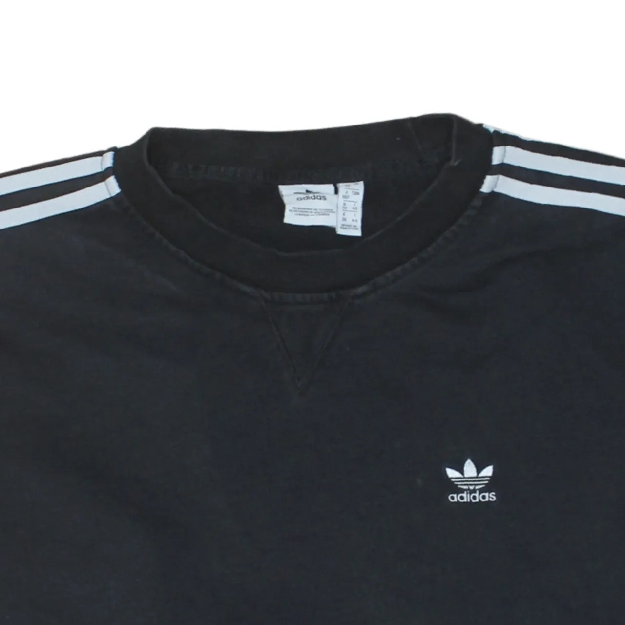 Adidas 90's Striped Sleeve Crew Neck Sweatshirt XXXLarge Black sold by Vintage Club product image thumbnail 3