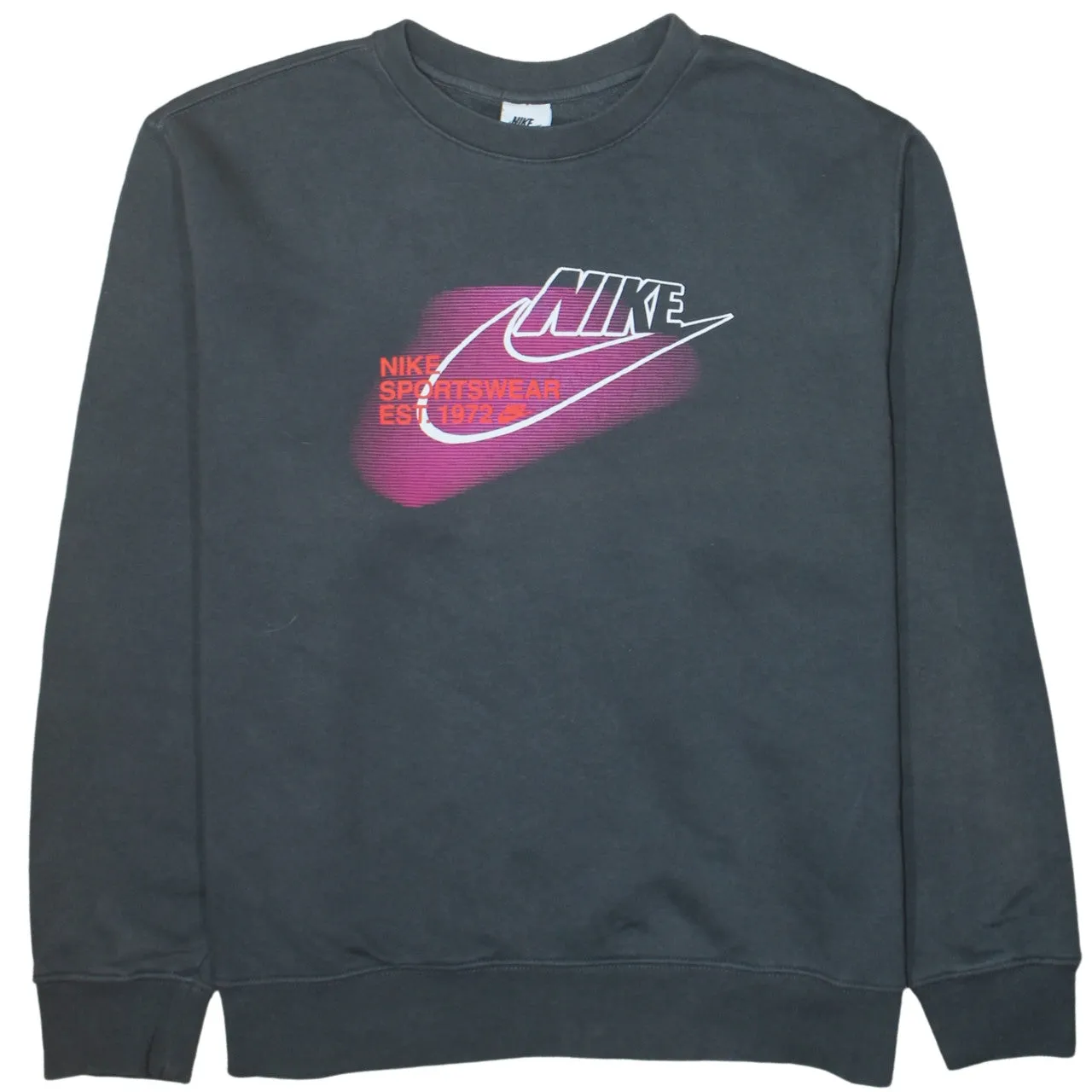 Nike 90's Center Middle Swoosh Crew Neck Sweatshirt XLarge Grey sold by Vintage Club