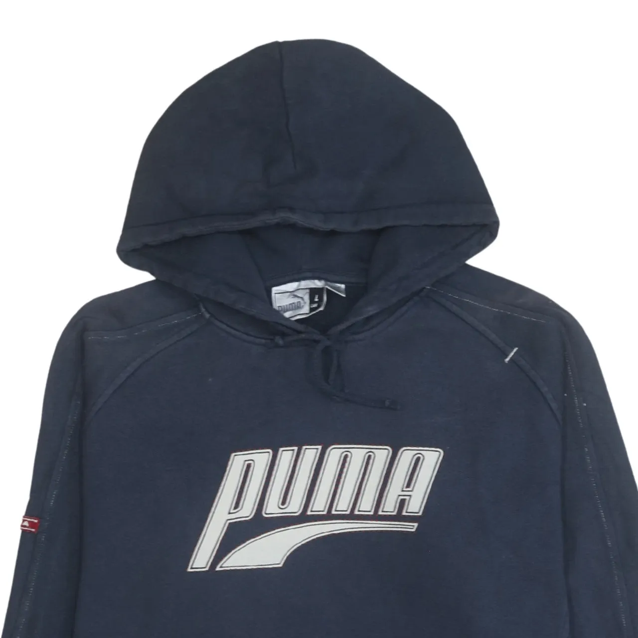 Puma 90's Spellout Pullover Hoodie Large Navy Blue sold by Vintage Club product image thumbnail 3