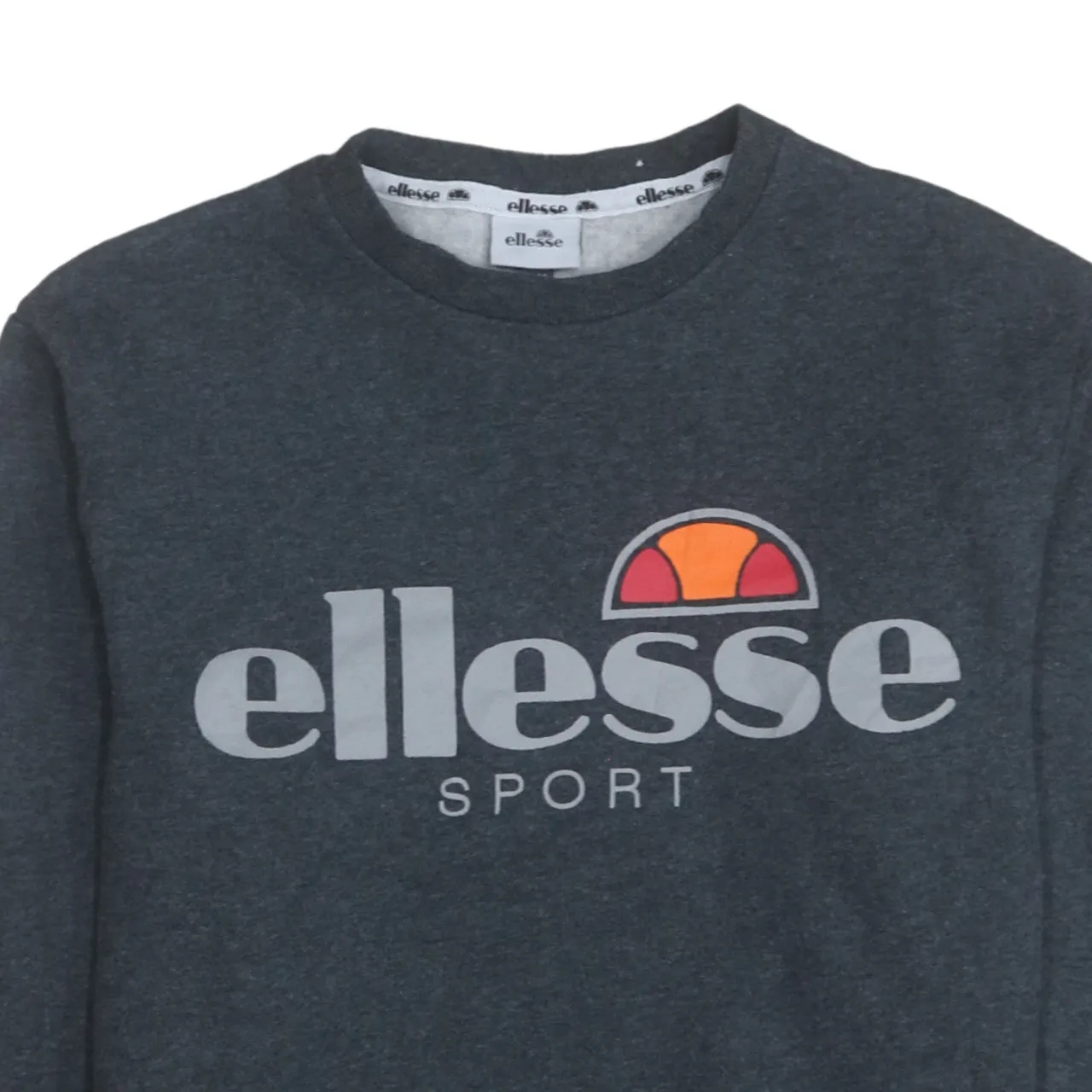 Ellesse 90's Spellout Crew Neck Sweatshirt Medium Grey sold by Vintage Club product image thumbnail 3