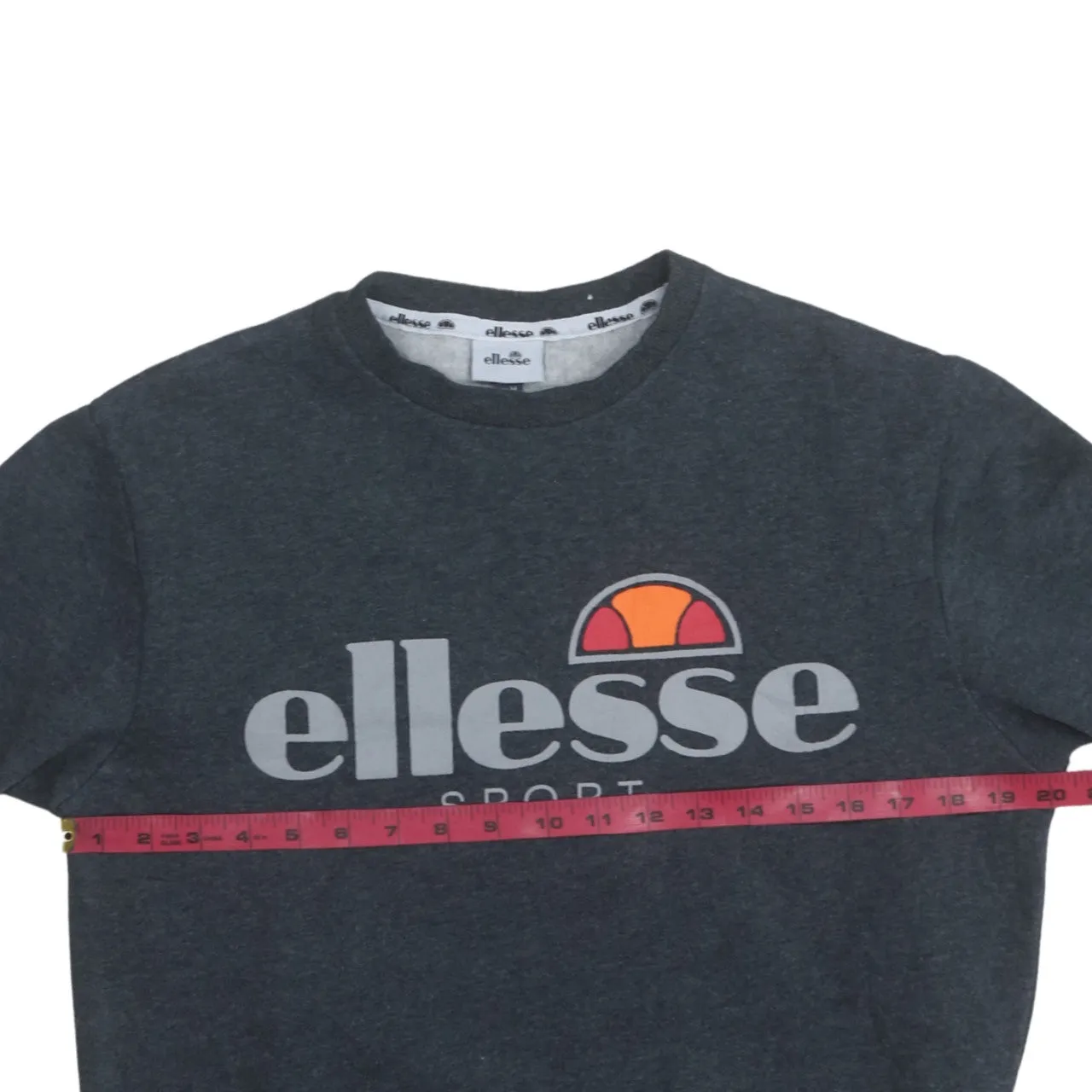 Ellesse 90's Spellout Crew Neck Sweatshirt Medium Grey sold by Vintage Club product image thumbnail 5