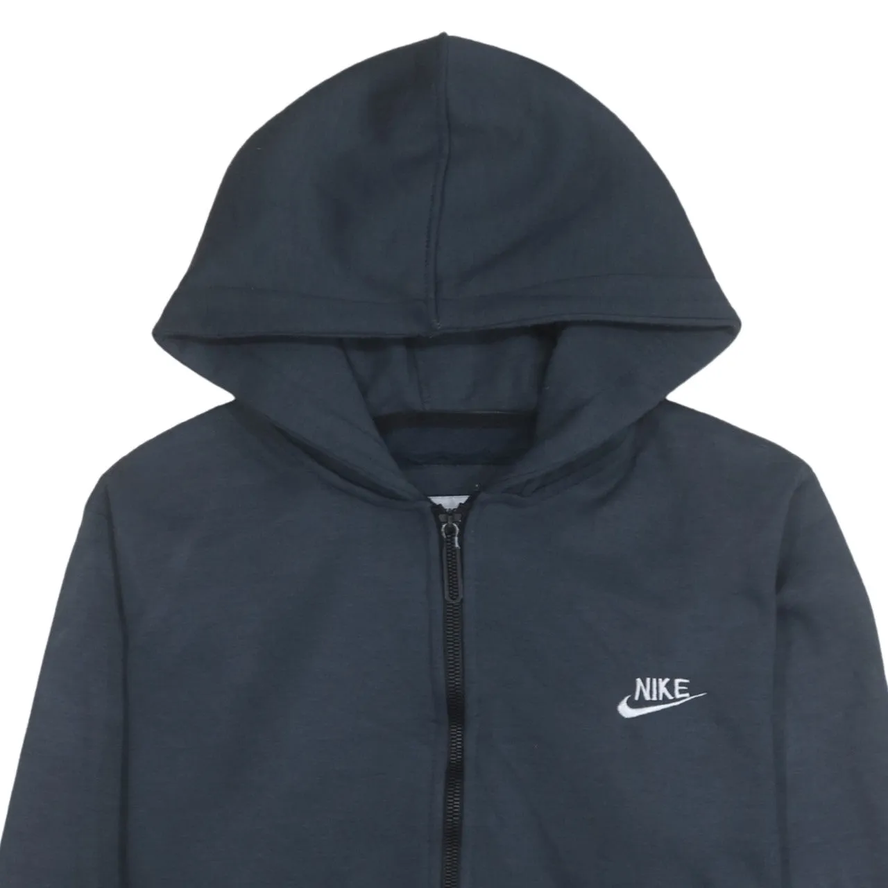 Nike 90's Swoosh Full Zip Up Hoodie Large Grey sold by Vintage Club product image thumbnail 3