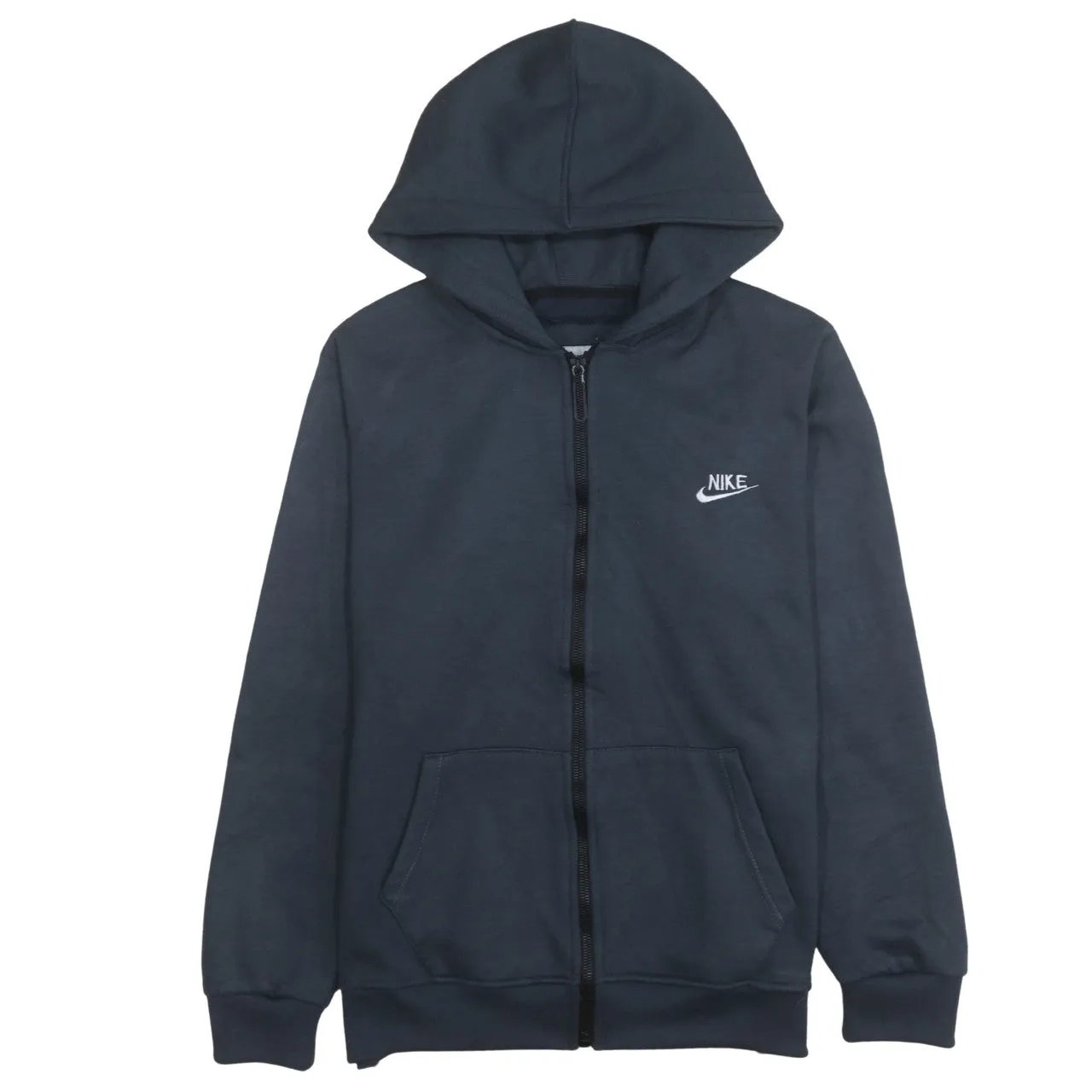 Nike 90's Swoosh Full Zip Up Hoodie Large Grey sold by Vintage Club