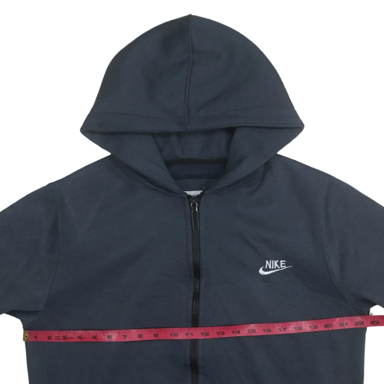 Nike 90's Swoosh Full Zip Up Hoodie Large Grey sold by Vintage Club product image thumbnail 5