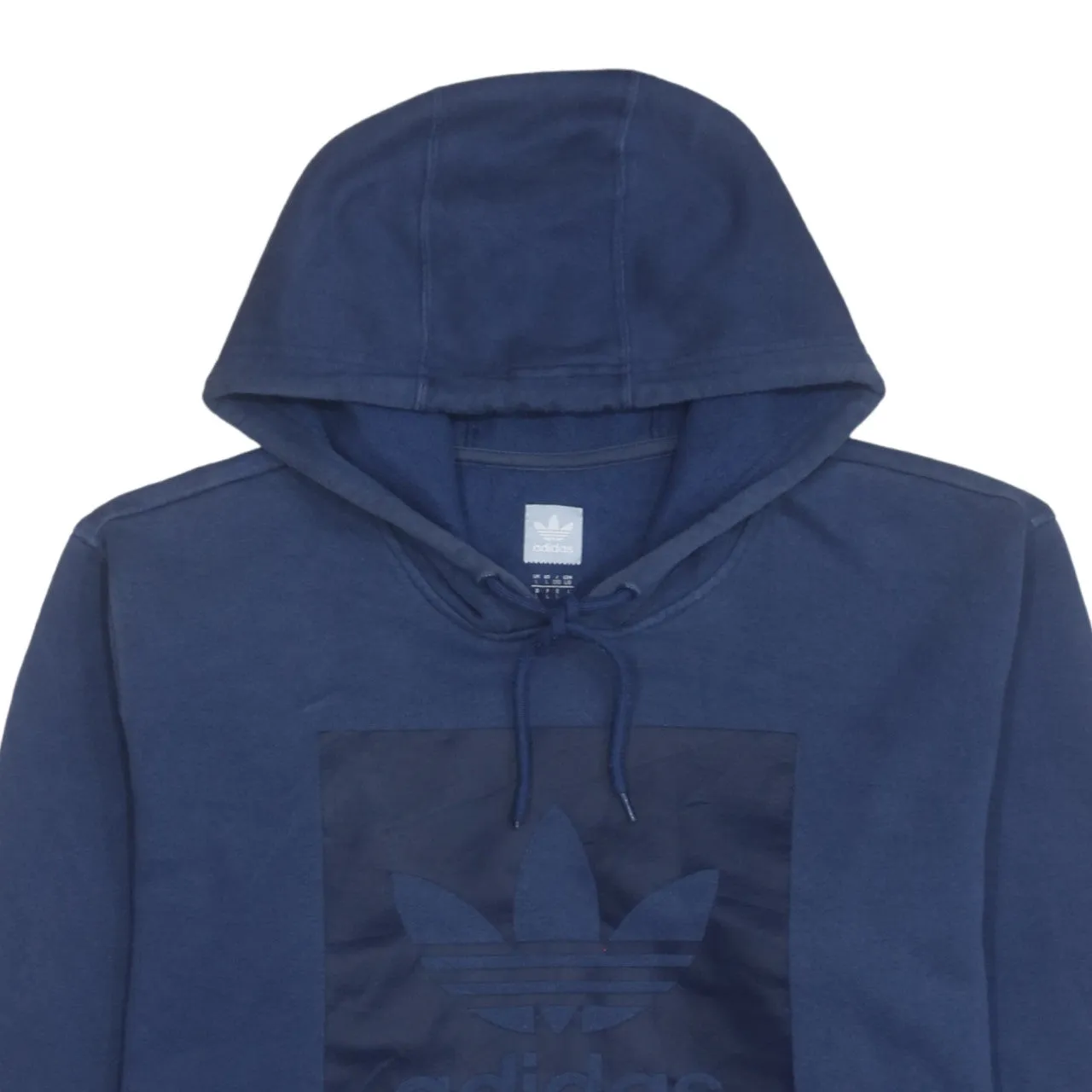 Adidas 90's Spellout Pullover Hoodie Large Navy Blue sold by Vintage Club product image thumbnail 3