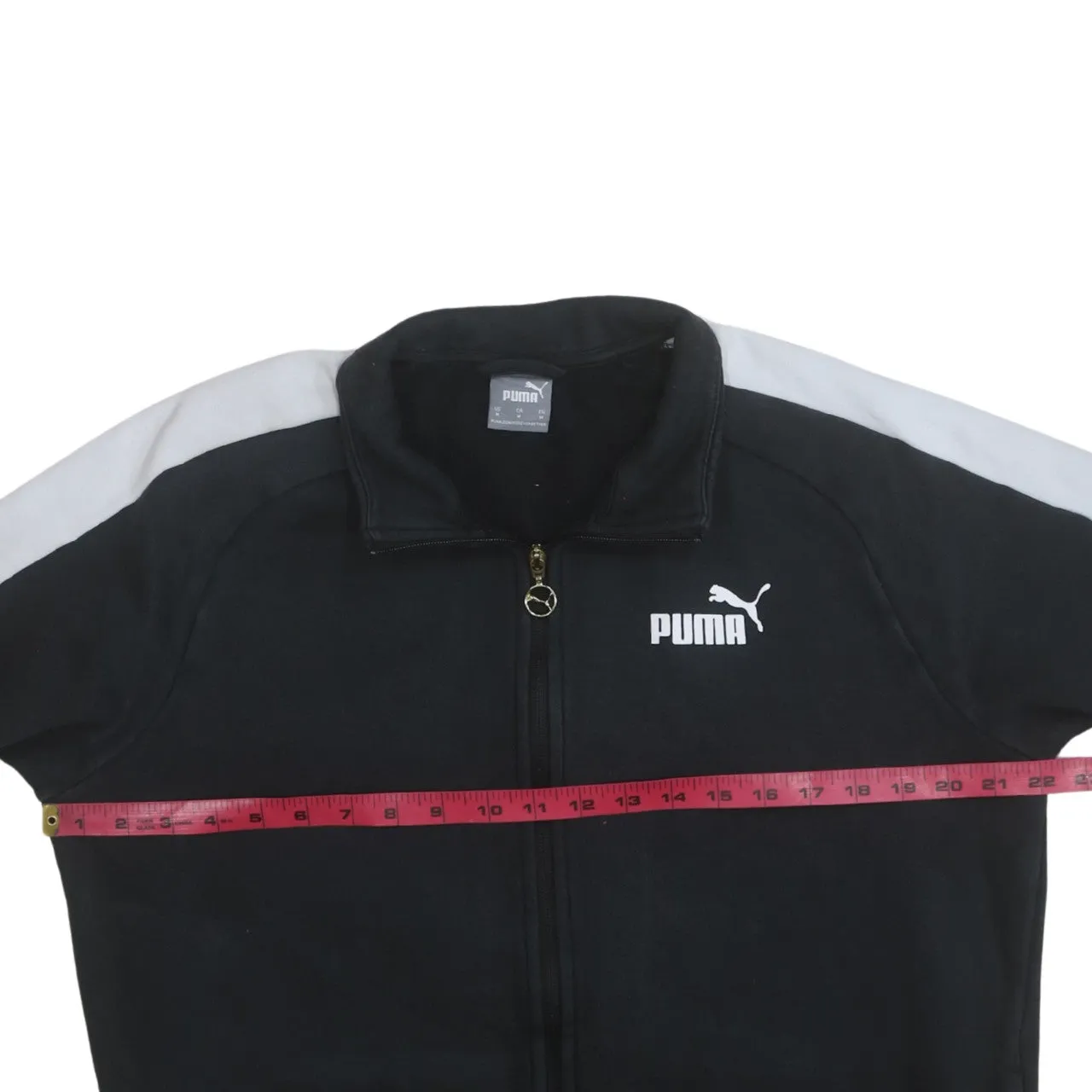 Puma 90's Lightweight Full Zip Up Sweatshirt Medium Black sold by Vintage Club product image thumbnail 5