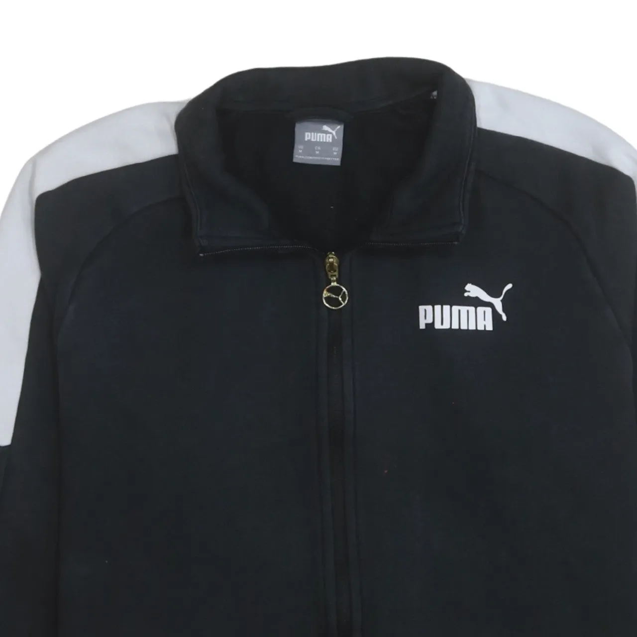 Puma 90's Lightweight Full Zip Up Sweatshirt Medium Black sold by Vintage Club product image thumbnail 3