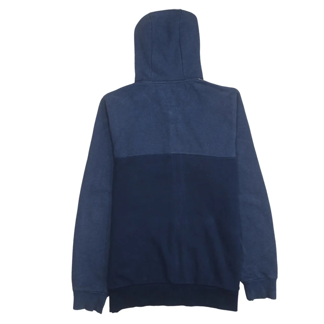 Adidas 90's Striped Sleeve Full Zip Up Hoodie Medium Navy Blue sold by Vintage Club product image thumbnail 2