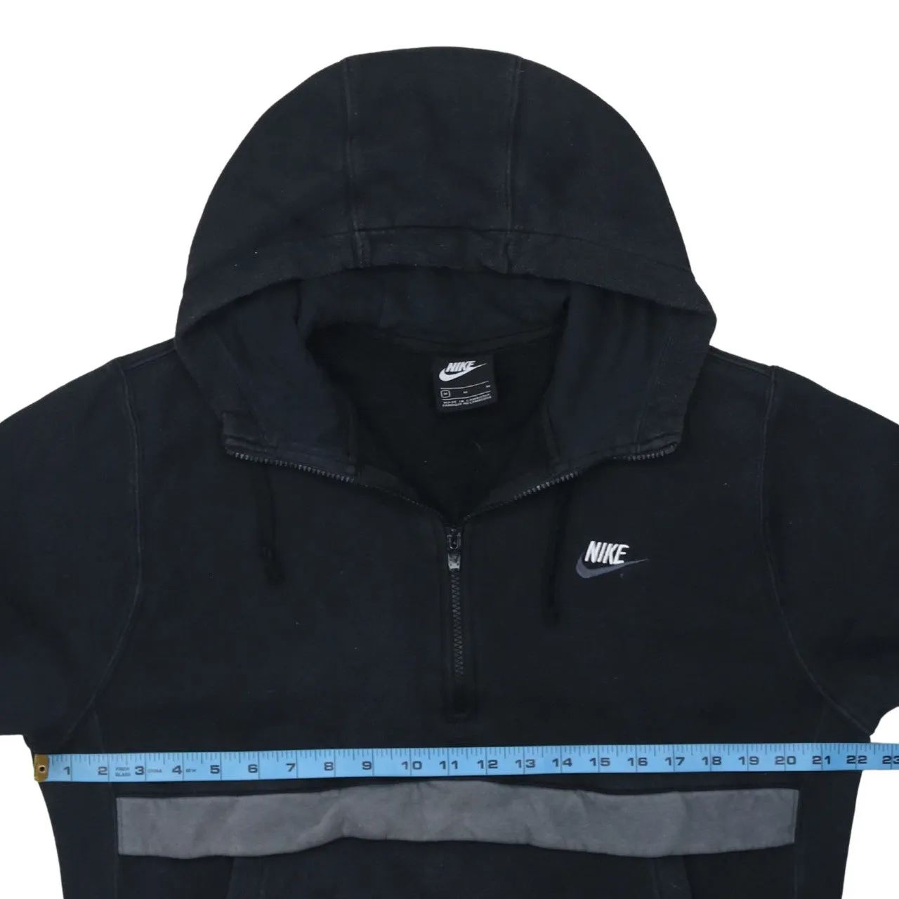 Nike 90's Swoosh Quarter Zip Hoodie Medium Black sold by Vintage Club product image thumbnail 5