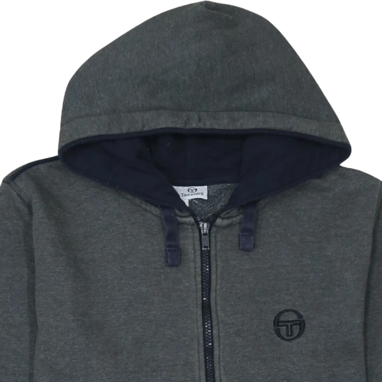 Sergio Tacchini 90's Lightweight Full Zip Up Hoodie Small Grey sold by Vintage Club product image thumbnail 3